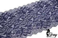 03-266 ОПТ Кружево эластичное 23 см, темно-синий 061