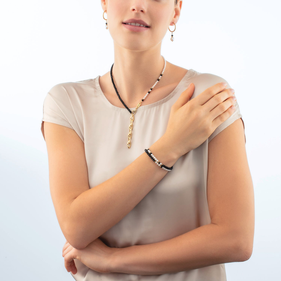 Браслет Coeur de Lion Black-White 4311/30-1314