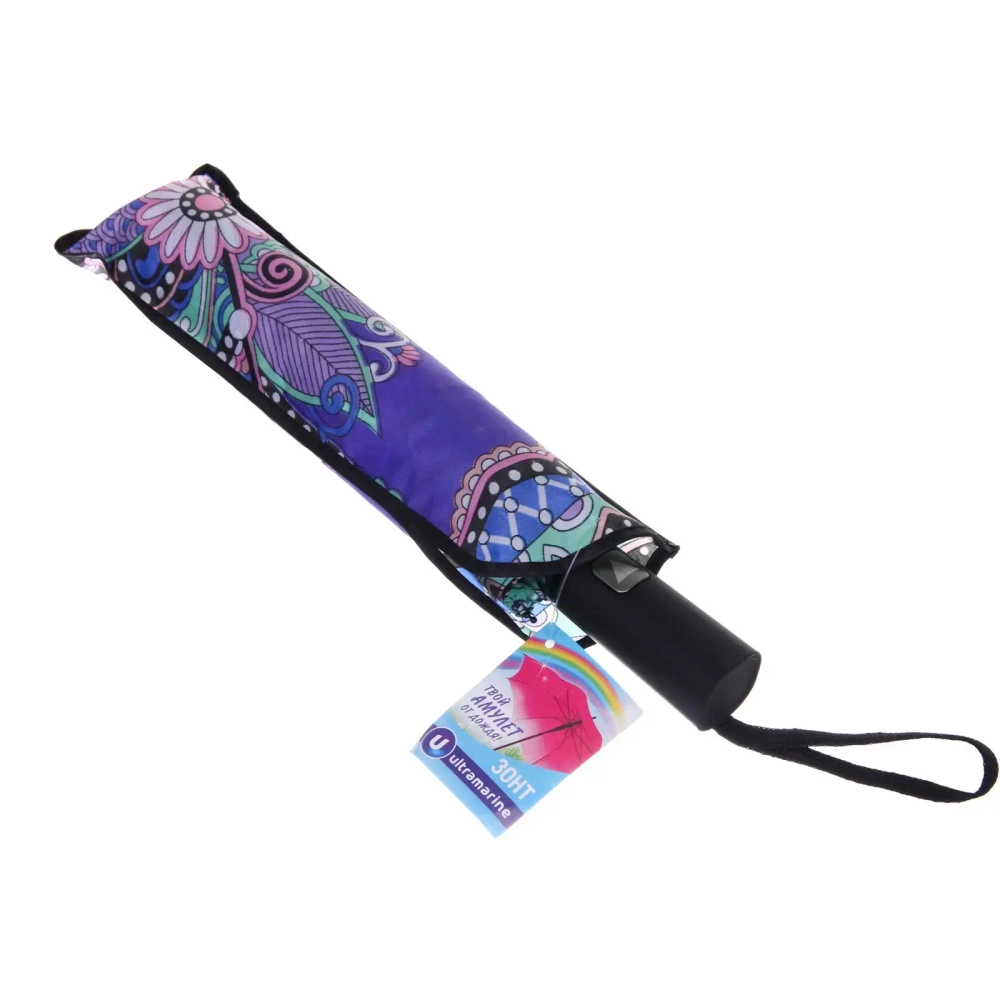 Зонт женский полуавтомат «Фиора», микс 6 цветов, 8 спиц, d-100см, длина в слож. виде 30см