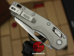 Нож MICROTECH MSI TITANIUM RAM-LOK (Титановый) - рукоять титан, клинок стоунвош