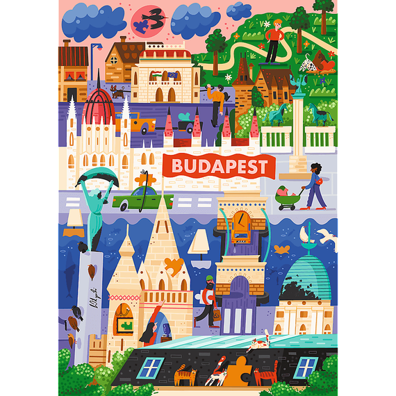 Puzzles - &quot;1000 European Puzzle Championship Premium Plus&quot; - The Art of Colour: Budapest, Hungary