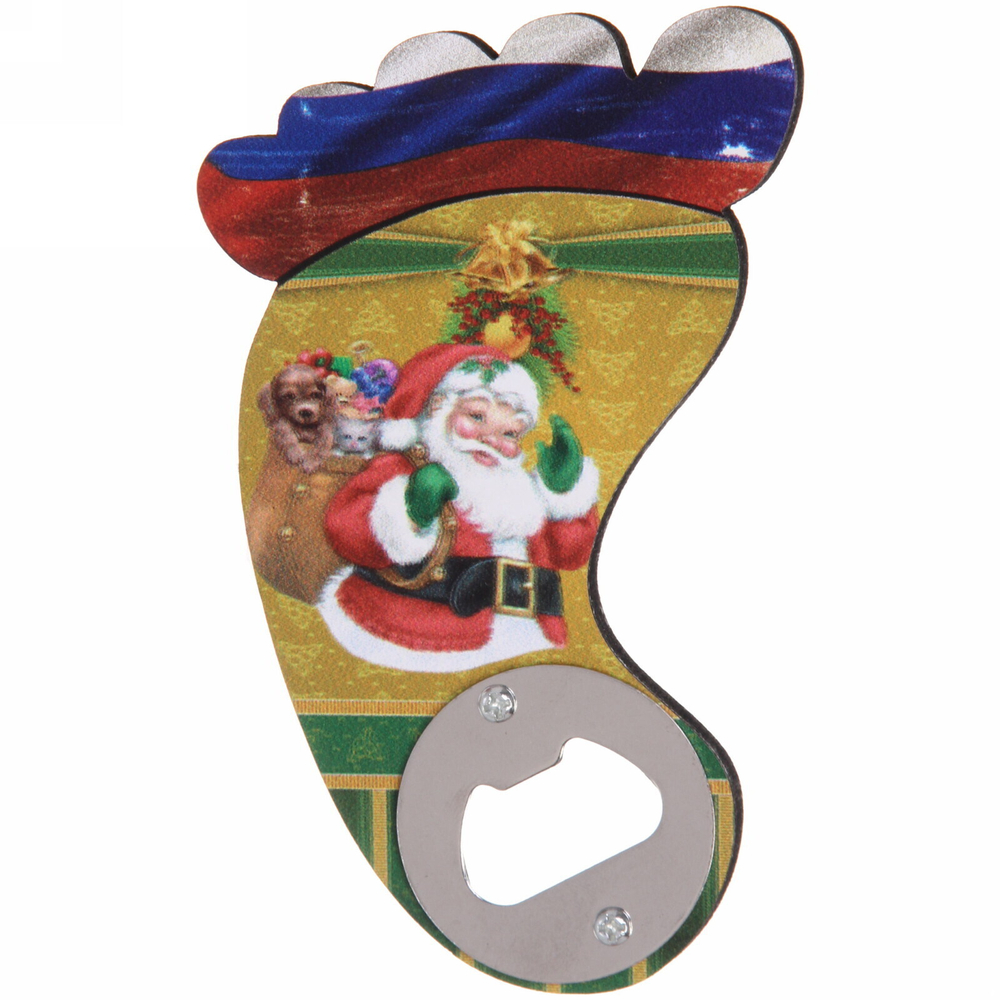 Открывашка для бутылок 13*8см «Дед Мороз с мешком»