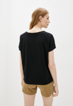 Футболка жен. AERONAUTICA 1881 черный лого белым