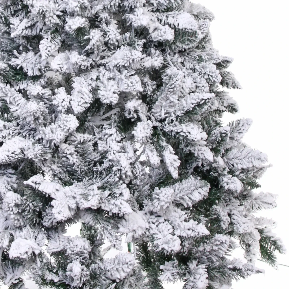 Ёлка «Снежные огни» 210 см, ПВХ с белым напылением 310 ламп LED (1222 ветки)