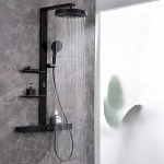 Душевая система Black&White Gravity 9005NMB черная матовая