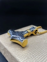 Цепь с подвеской Топор скандинавской оберег Гром Секира Тора