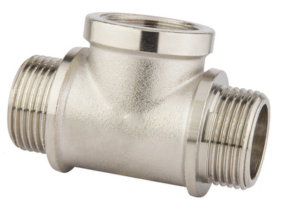 НИКЕЛЬ Тройник 1/2ш х 1/2г х 1/2ш  ViEiR  (100/10шт)