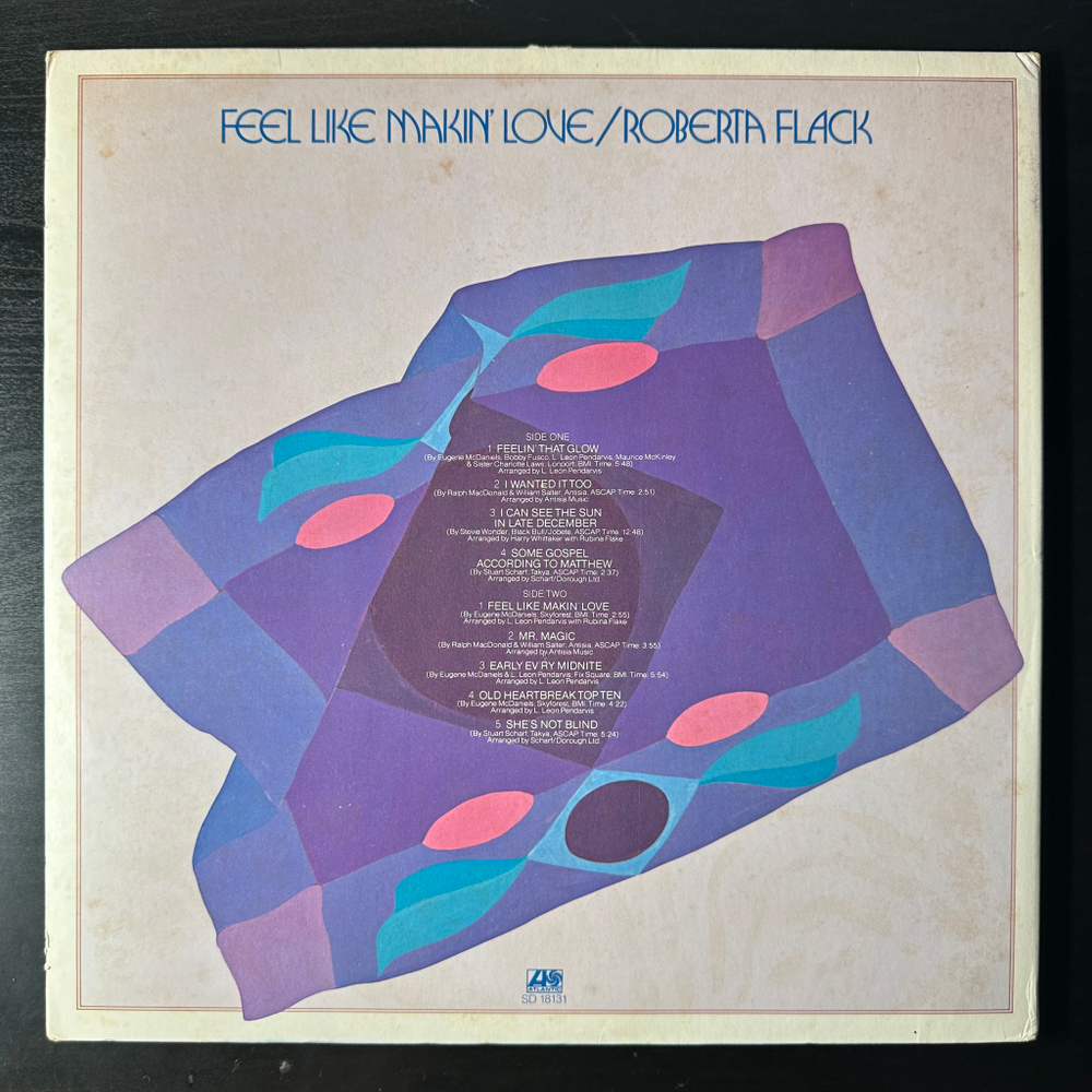 Roberta Flack ‎– Feel Like Makin' Love (США 1975г.)