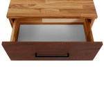 Тумба прикроватная Флеверс с 1 ящиком, навесная, из массива дуба