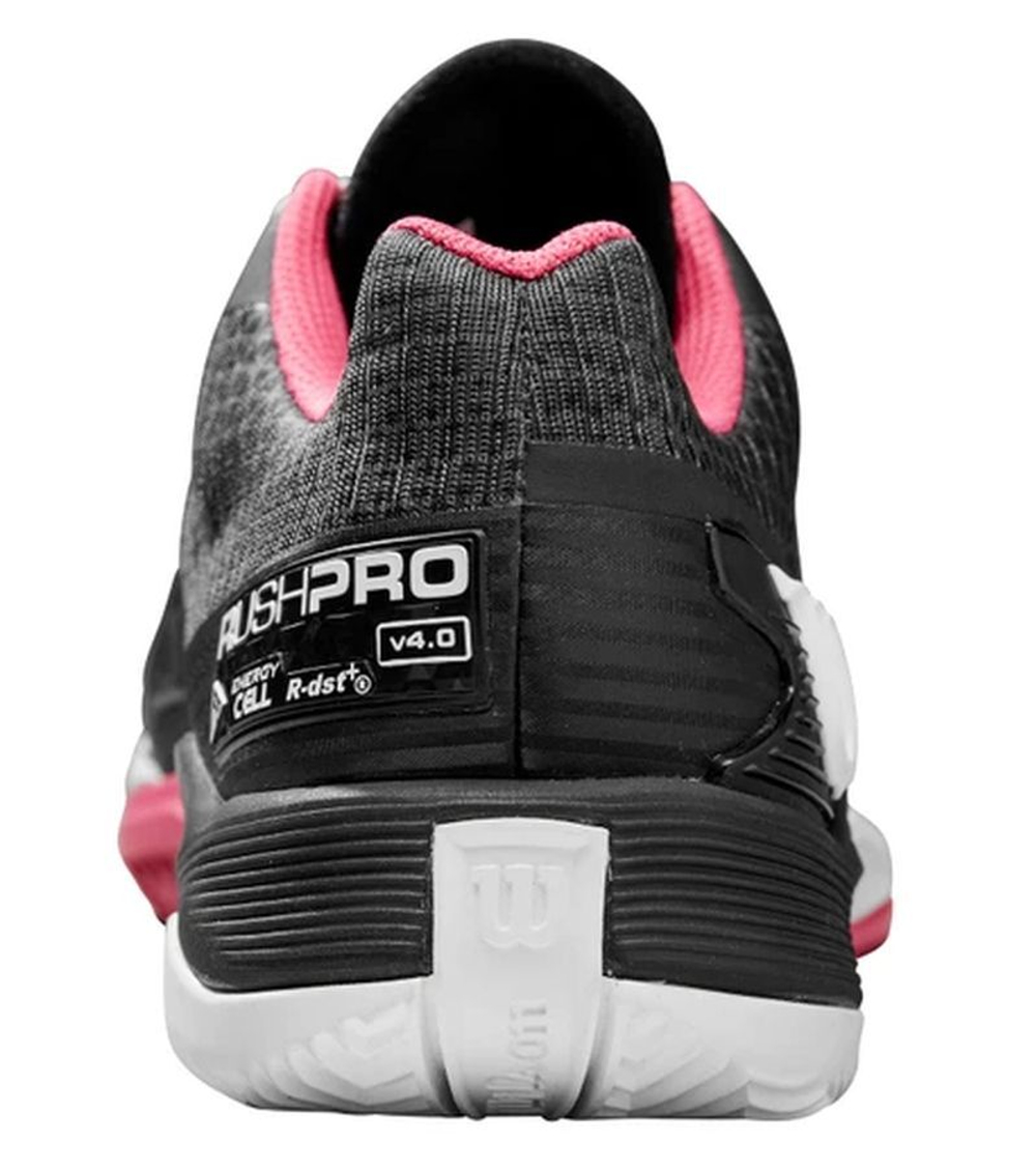 Женские Кроссовки теннисные Wilson Rush Pro 4.0 Clay - black/hot pink/white