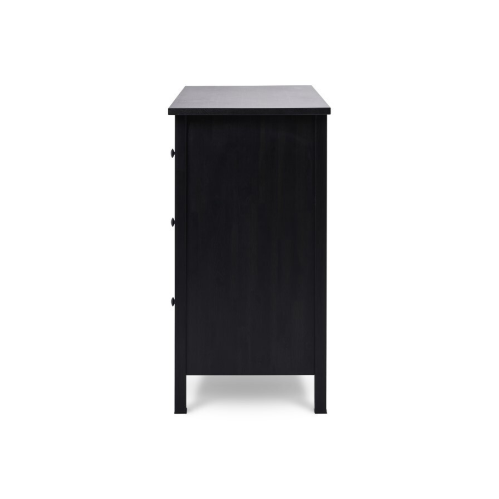 Комод с 8 ящиками деревянный, Хемнэс Hemnes/ Кымор, 160х50х96 см,черный