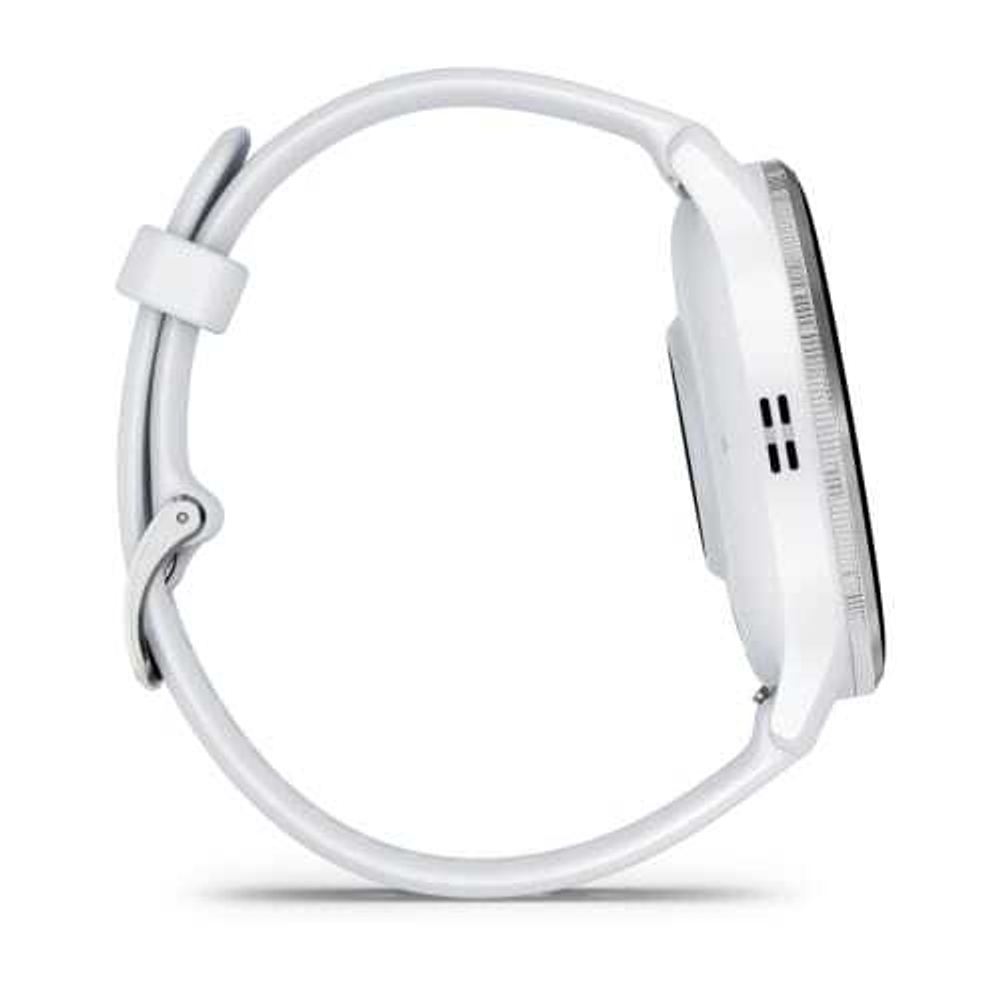 Смарт часы Garmin Venu 3 белые с серебристым безелем