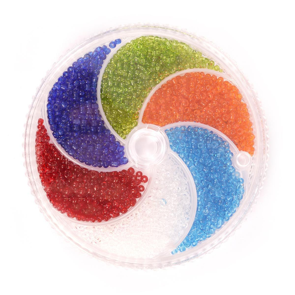 Набор бисера для рукоделия "Zlatka №1" 6 цветов, 11/0, прозрачный 6870468