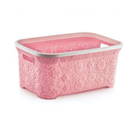 Корзина для белья Ажурная 35 лт розовый