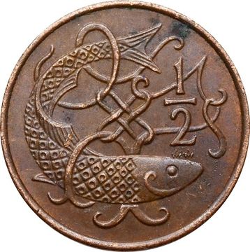 1/2 пенни 1983 Остров Мэн