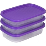 Набор прямоугольных контейнеров 3 шт 0.5 л