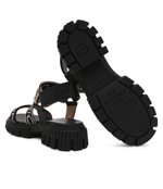 Кожаные босоножки Baldinini - черный(D4E251P1KNIT)