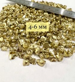 Стеклянная крошка Золотая фракция 4