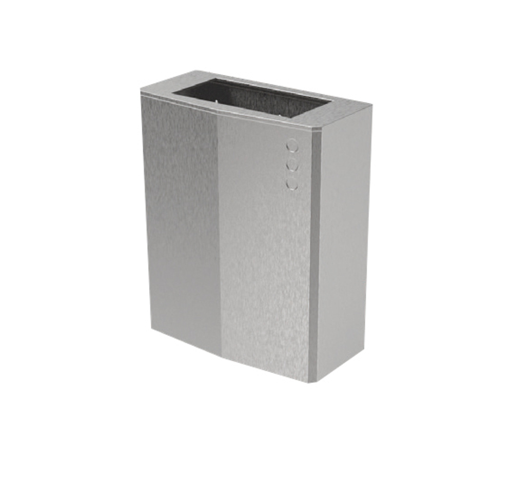 Контейнер для мусора настенный без крышки 23 л. нерж. сталь EVO 14078.EVO.S матовый