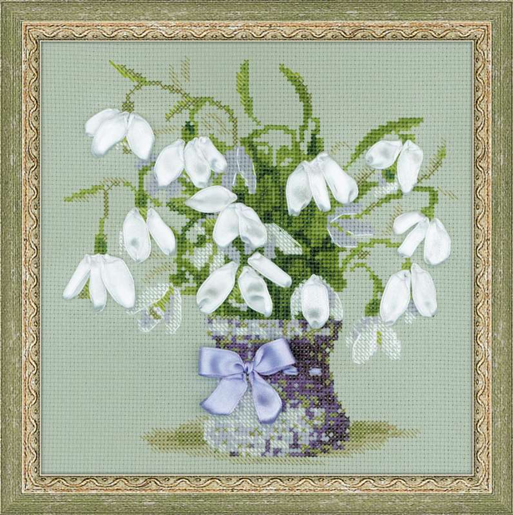 производитель РИОЛИС ¶артикул 11403¶размер 20х20¶техника счетный крест¶тематика цветы¶состав канва 1