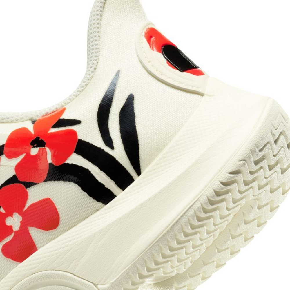 Женские Кроссовки теннисные Nike Zoom GP Turbo HC Osaka - coconut milk/black/team orange