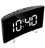 Часы-будильник настольные LED Космос 6507 черный корпус