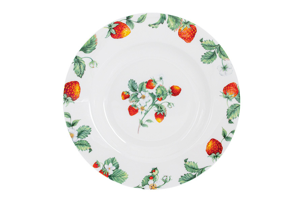 Тарелка суповая 21см Anna Lafarg Emily Земляничная поляна