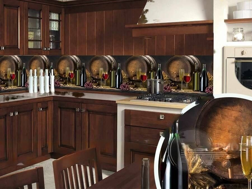 Кухонный фартук Вино 3000х600 мм