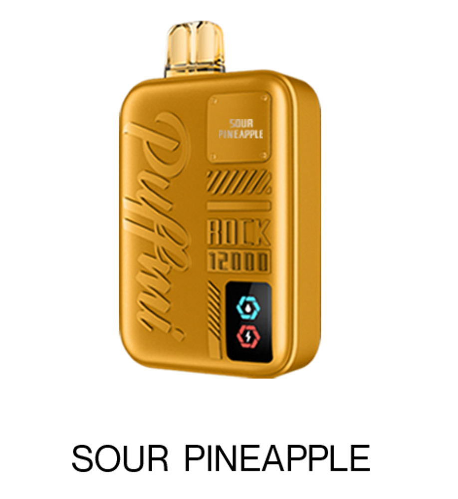 Puffmi Rock Sour pineapple Кислый ананас 12000 купить в Москве с доставкой по России