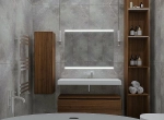 Тумба с раковиной Armadi Art Flat 80 темный дуб