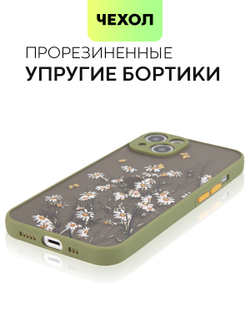 Чехол BROSCORP для Apple iPhone 13 оптом (арт. IP13-ST-TPU-KHAKI-PRINT)