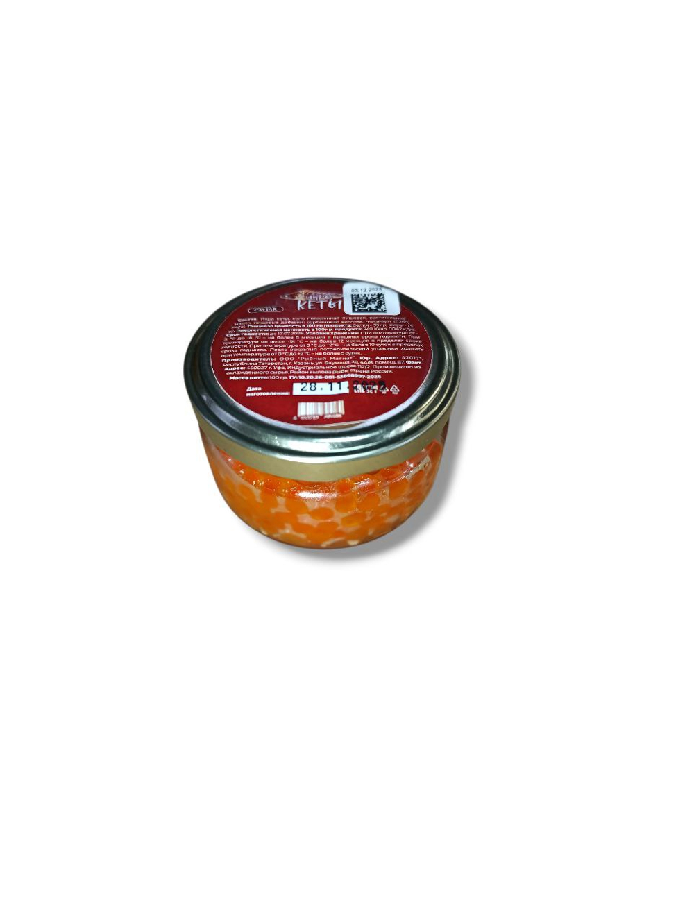 Икра кеты ст.б. 100 гр
