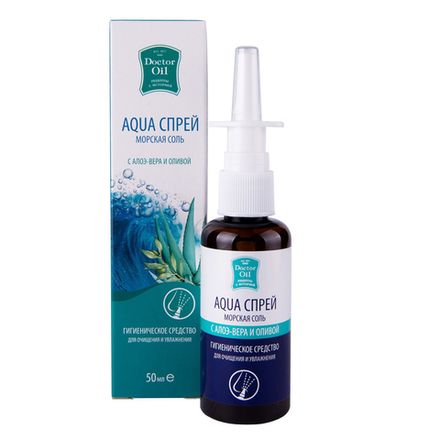 Aqua Спрей для носа "Морская соль с алоэ-вера и оливой"