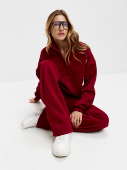 Бордовые брюки Sean