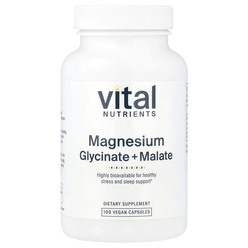 Vital Nutrients, Магний, 240 мг, 100 веганских капсул (120 мг в каждой капсуле)