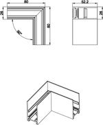 Схема L corner CW