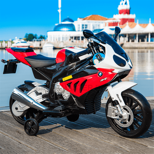 Детский электромобиль "BMW S1000RR", красный