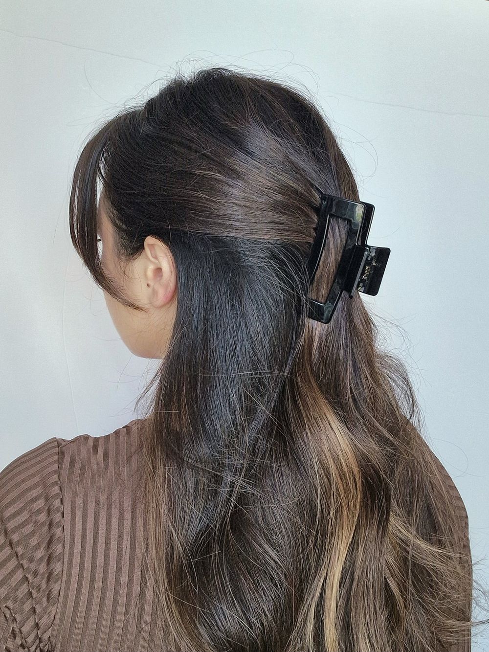 Краб для волос 8,5 см, глянцевый, чёрный, MONTE VITA, 457000