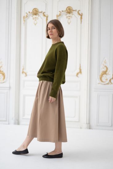 Джемпер Л.Т., 100% шерсть ягнёнка, цвет ламинария.