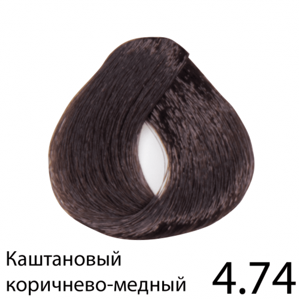 Перманентная крем-краска для волос без аммиака, Regal Zero (каштановая табачно-медная), 4.74, BES, 100 мл.