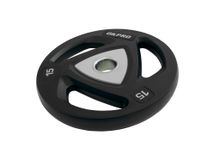 Диск олимпийский полиуретановый 15 кг OKPRO серый лого