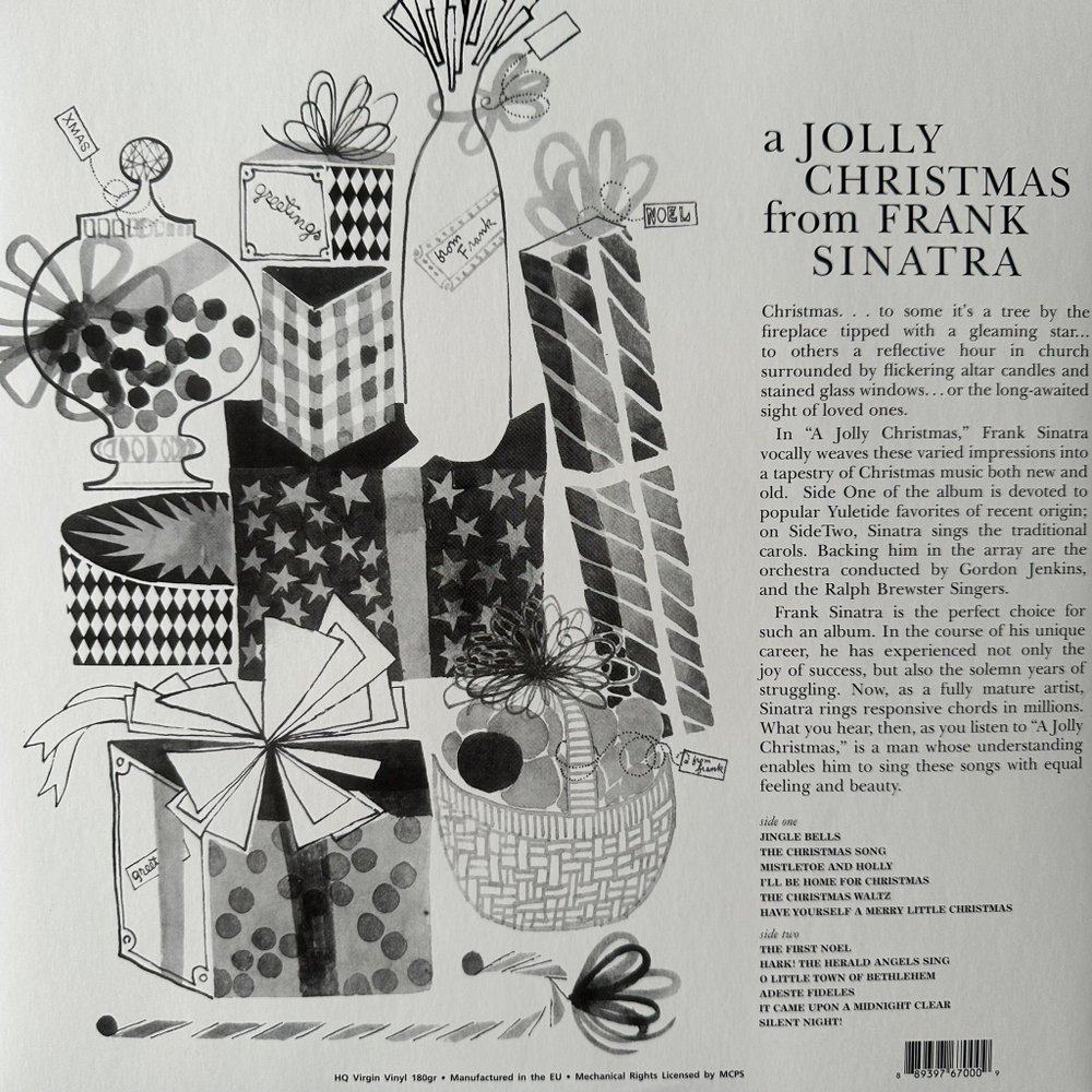 Frank Sinatra - A Jolly Christmas From Frank Sinatra (Европа 2017г.)