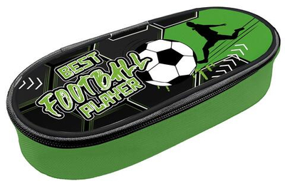 Пенал-косметичка объемный, жесткий, печать на ткани 210*85*50 "Планета футбола 2025"