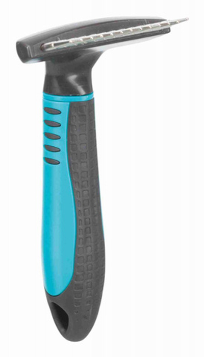 Расчёска-грабли с крутящимся длинным зубом, 7 х 14 см, пластиковая ручка, Trixie