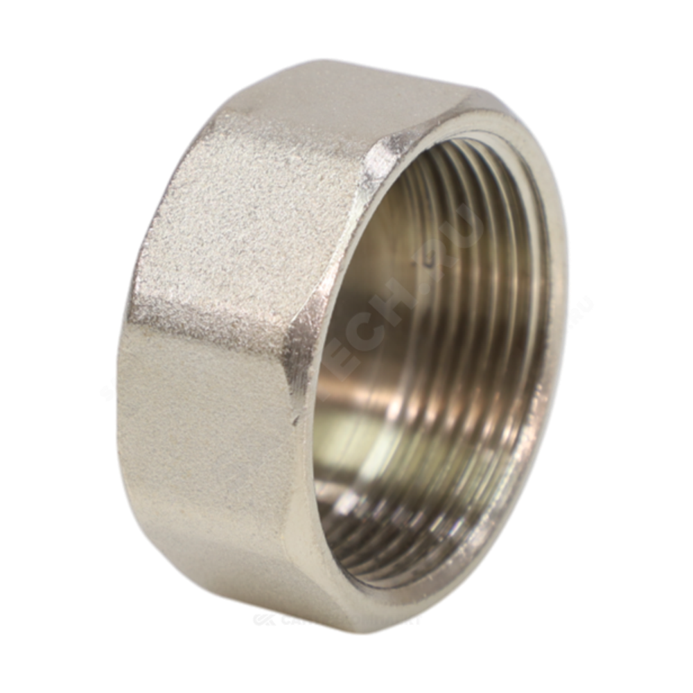 Заглушка латунь никель Ду 15 (1/2") ВР VALFEX VF.590.N.012