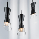 817017 Люстра STRATO 1х40W E14 ЧЕРНЫЙ МАТОВЫЙ