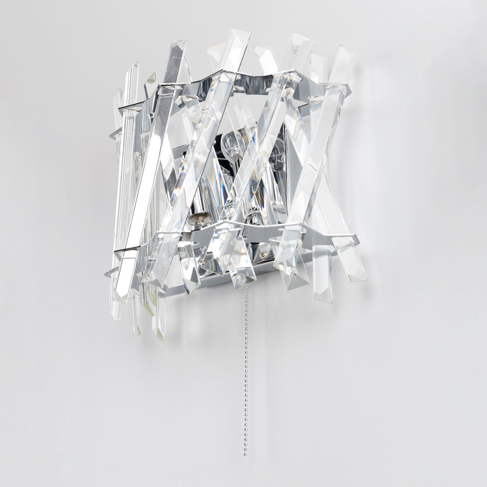 Citilux Ингвар CL334421 Бра хрустальное с выключателем Хром