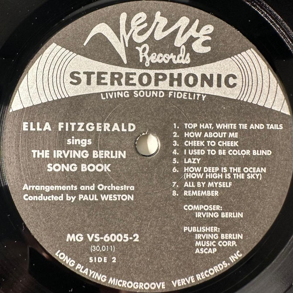 Ella Fitzgerald ‎– Sings The Irving Berlin Songbook 2LP (Германия 2004г.)