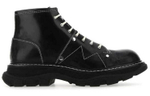 Alexander McQueen Tread Lace Up Boots "Black"
