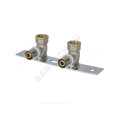 Водорозетка с монтажной планкой МП латунь пресс Дн 16х1/2" ВР 8020 Aquasfera 8020-01